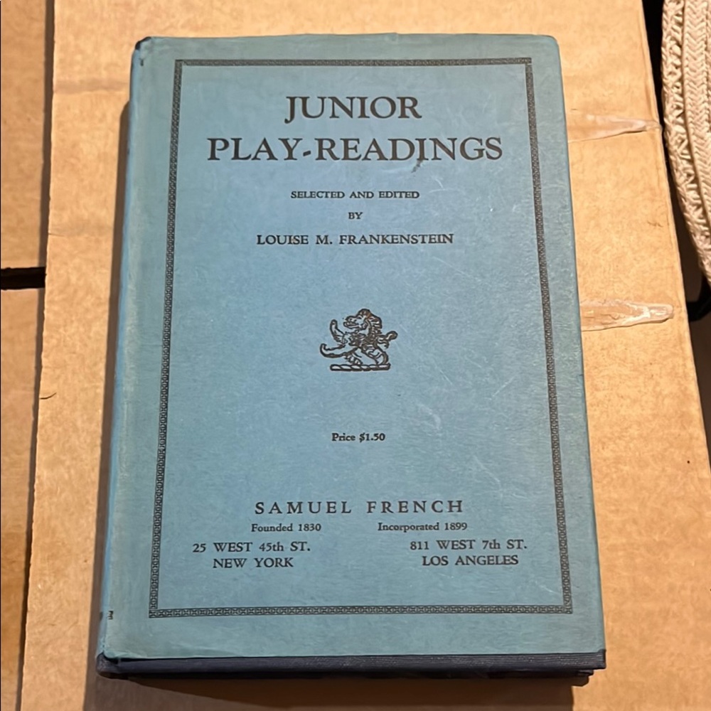 Junior Play-Readings Book by Samuel French
